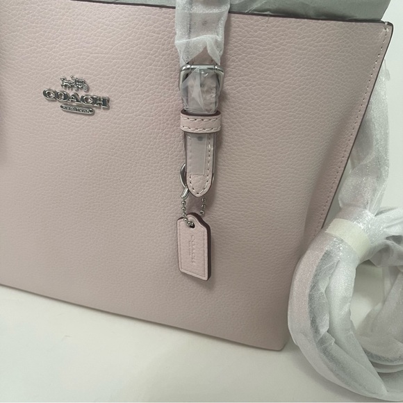 Coach Mollie Tote 25 In Ice Pink & Silver - New With Tag- Reemoly - Picture 12 of 16